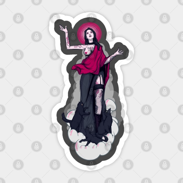 Unholy Mother Sticker by LVBart